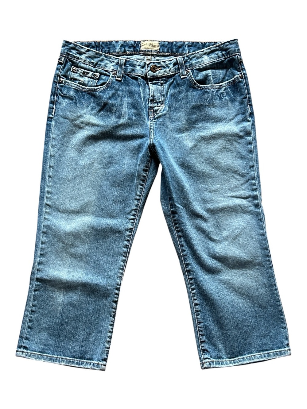 BKE Mid-Wash Blue Cropped Jeans